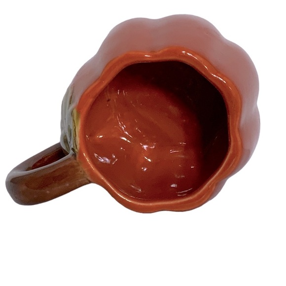 Harvest Pumpkin Mug Artisan Hand Painted Glazed Ceramic Functional Art - Picture 7 of 15